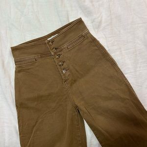 LOFT High-Rise Slim Wide Leg Pant